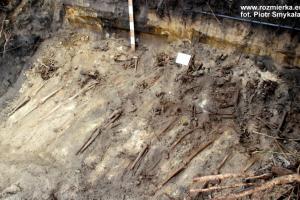 Ekshumacja szczątków żołnierzy niemieckich w Strzelcach Opolskich 